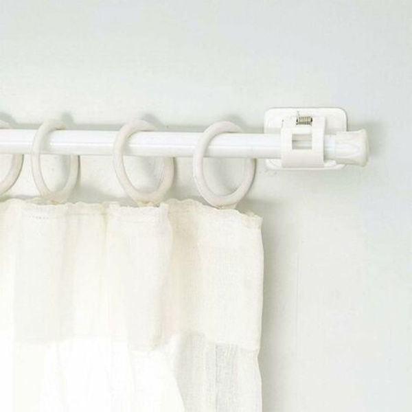 10-pack självhäftande gardinstångsfästen Ingen borrgardinstångshållare Väggmonterad gardinstångskrokar för hembadrum hotell