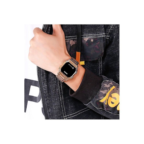 Digital Touch Watch för män - 45 Mm - Brun