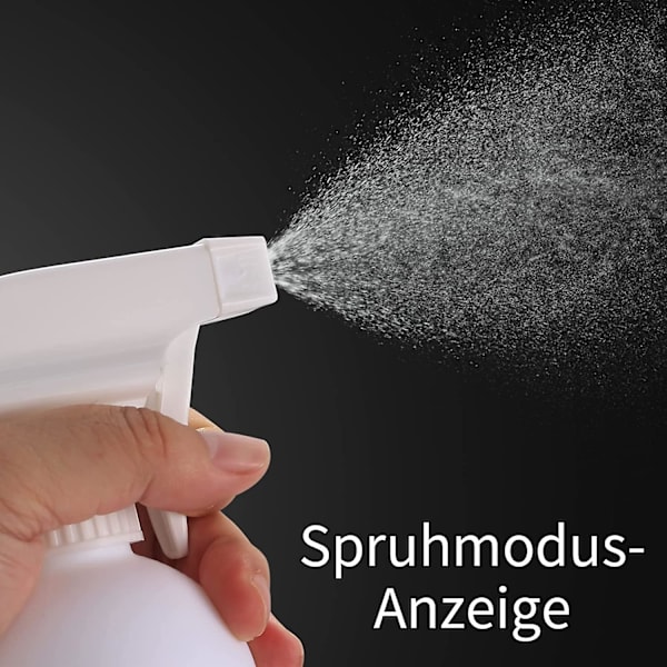3 stycken sprayflaskor, 500 ml tom spray sprayflaska, plastpumpflaskor för trädgårdsväxthår Vattenspruta