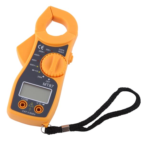 LCD Digital Klemme Multimeter - AC/DC spænding, strøm, resistanstester
