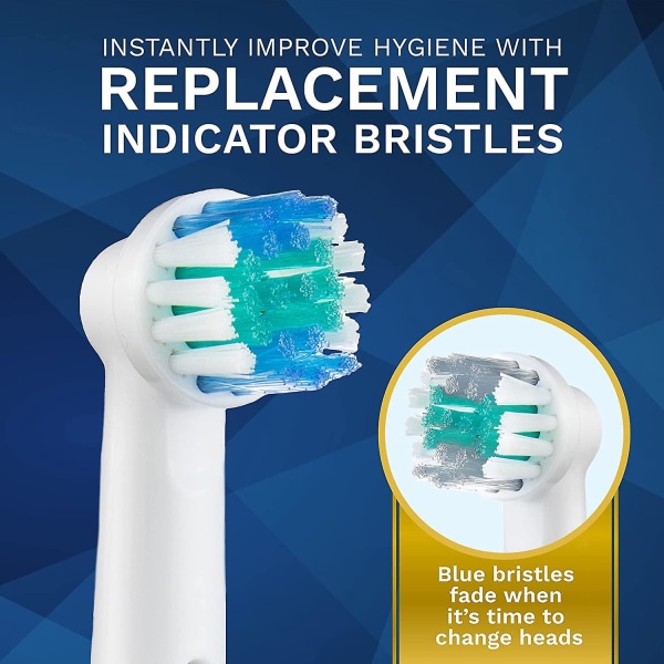 Ersätter den elektriska tandborstens ersättningshuvud kompatibel 4 pcs