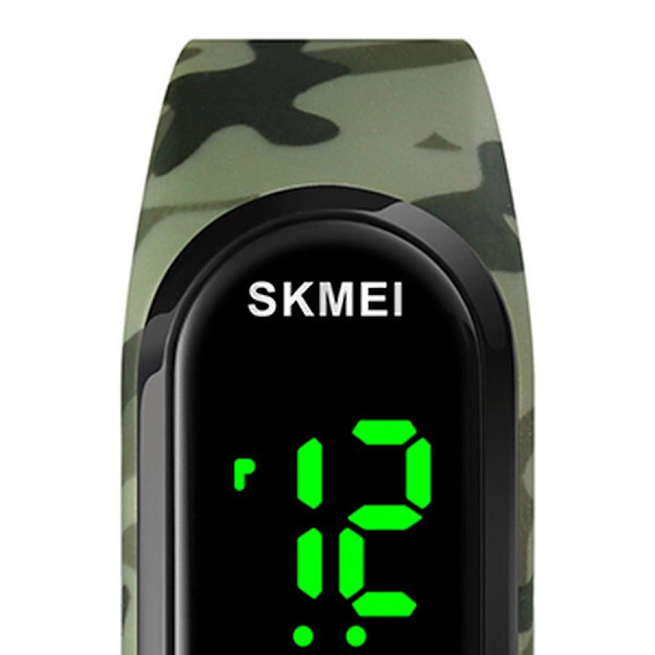 Herrmode utomhussport multifunktionslarm 5 bar vattentät digital watch 1804