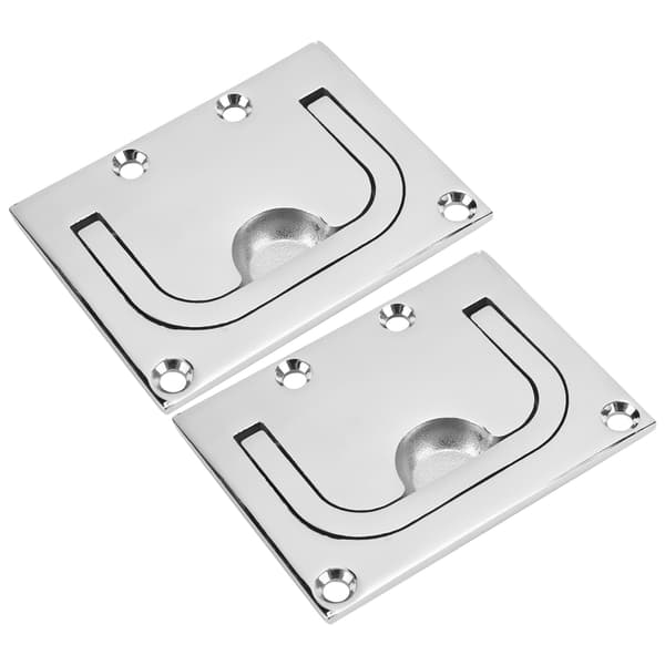 2 stk. Rustfrit Stål Bådsluse Træk Dæk Dæksel Håndtag Marine Hardware Skab Ring