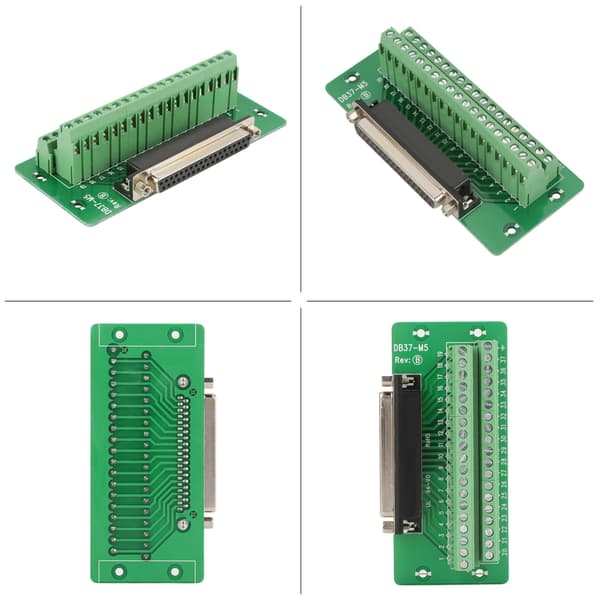 DB37 DIN-skinne monteringsinterface modul hun-stik terminal breakout board