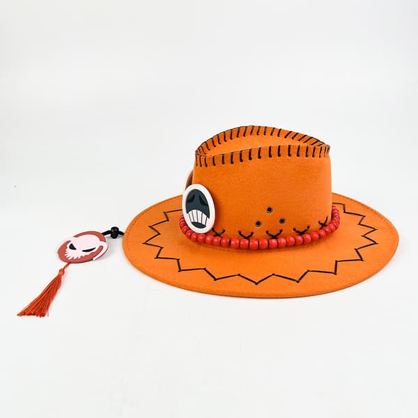 One Piece Ace the Flame Fist Hat, Western Cowboy Hat-1