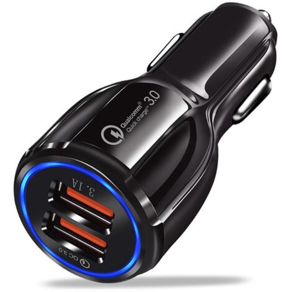 Quick Charge 3.0, billader, 3.1A dual port hurtiglader