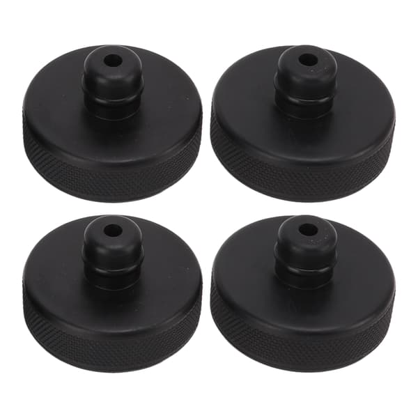 4 st Gummi Lyftdomkraftsplatta Lyftadapter Ram Skydd för Tesla Model 3 S X Y
