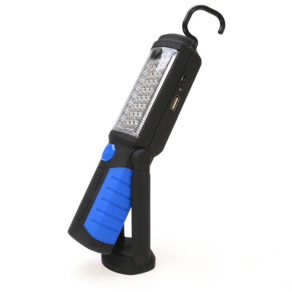 Autoreparationsarbetslampa, magnetisk ficklampakrok - Uppladdningsbar blå