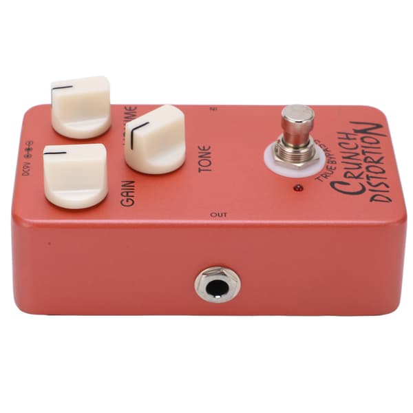 Mørkerød Metall Klassisk Britisk Rock Distortion Monoblock Gitarpedal True Bypass