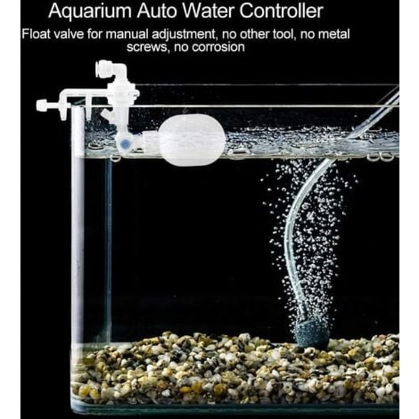 Automatisk vandpåfyldningscontroller Aquarium Fish Float Valve Mount Justerbart vandstandskontrolsystem
