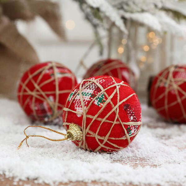 24 stk Julepynt Trævedhæng Julepyntbold til glædelig jul DIY Party