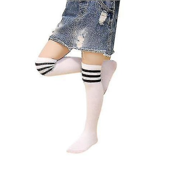 Jalkapallosukat Stripes Knee High Tube Sukat Puuvillainen univormu type1 11.2 in