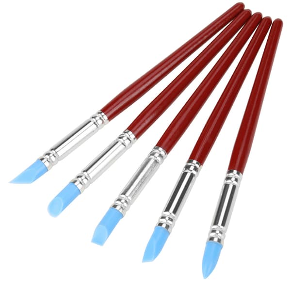 Gummispidser Ler Skulptur Carving Tool Set (5 stk)