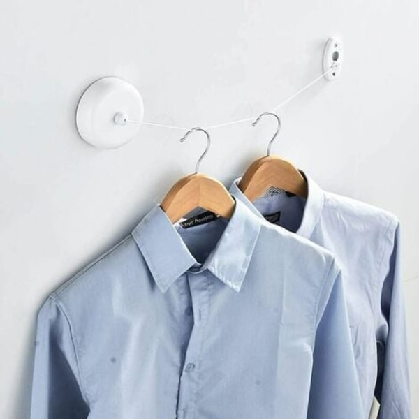 Udtrækkelig tøjsnor - vægmonteret vaskesnor Aftagelige tøjstativer til indendørs hotelbadeværelse vaskesnorklump