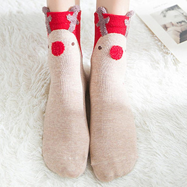 Unisex julesokker Nyhed Sjove julefestsokker B 1 Pair