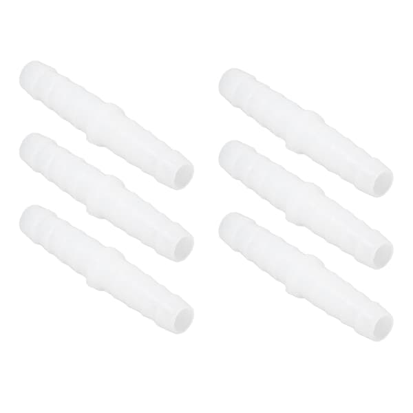 10 stk. 6 mm plastslange Barb Fitting Rett Lik Barbed Splicer Mender Joint Adapter