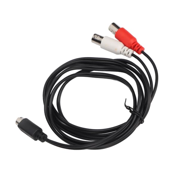 MINI DIN 4 Pin Han til 2 BNC Hun Y Splitter Video Adapter Kabel 1,5 m