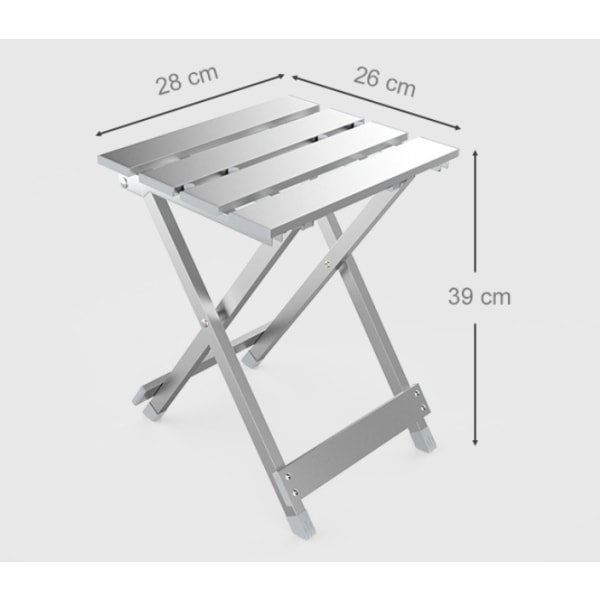 Fällbar pall av aluminiumlegering utomhus fritidspall hopfällbar hushållsfiskepall för barn