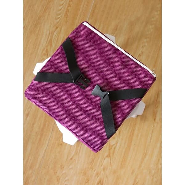 Firkantede stolputer, sklisikre og vaskbare for krakker, hage, innendørs og utendørs (30 x 30 x 5 cm, mørkegrå)