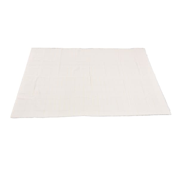 Tufting Stoff Polyester Bomull Blandet Dørbredde Sterk Holdbar Hvit Standard Gul Tråd