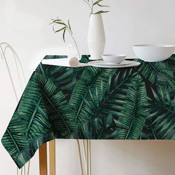 grønn plante lin duk