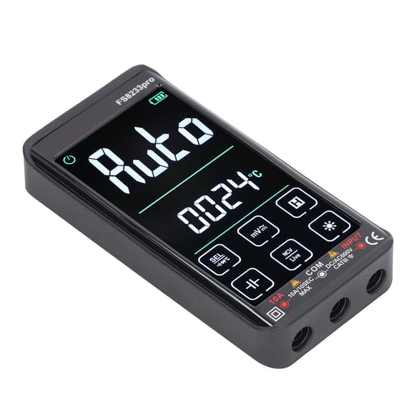 Digitalt Multimeter Touch Screen LED-display AC DC Spændingsmodstand Kapacitanstester
