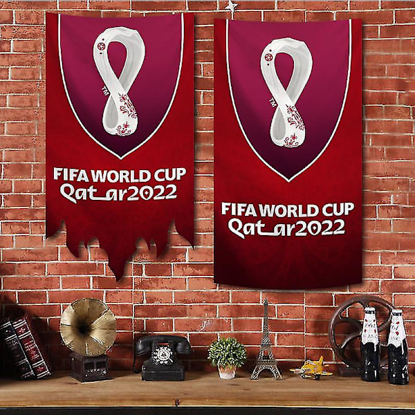 VM 2022 Qatar Emblem Flagga Bunting Bar dekoration