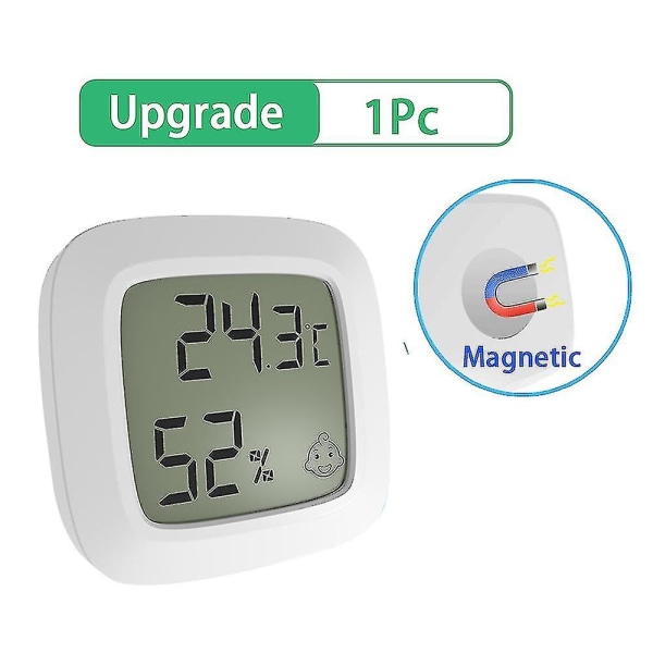 Mini innendørs magnetisk termometer LCD digital temperatur fuktighetssensor termometer Hjem Rom Hygrometer Måler Værstasjon 1 Pc Upgrade