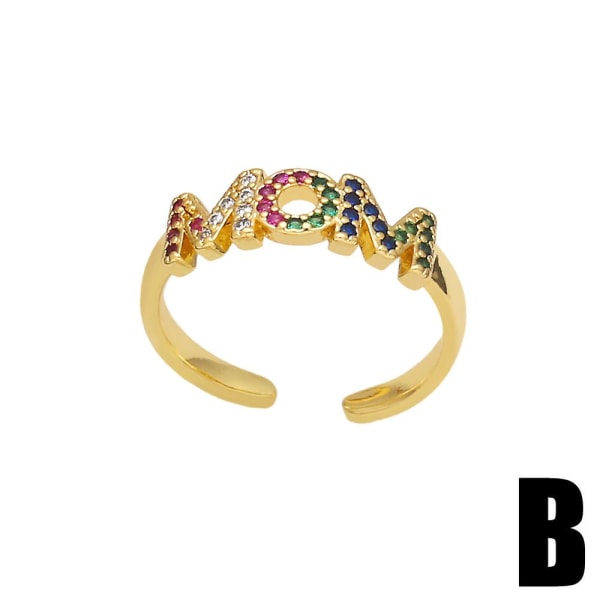 Ringgave til mor Zircon Heart Stud Fashion smykker Ac8289 B