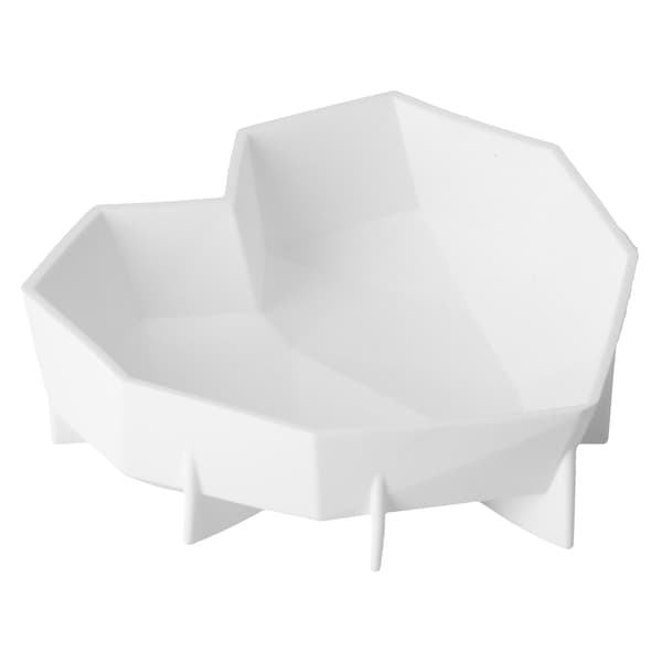 Tykk Silikon Diamant Hjerteform Dessertkakeform Hjemmebakeri
