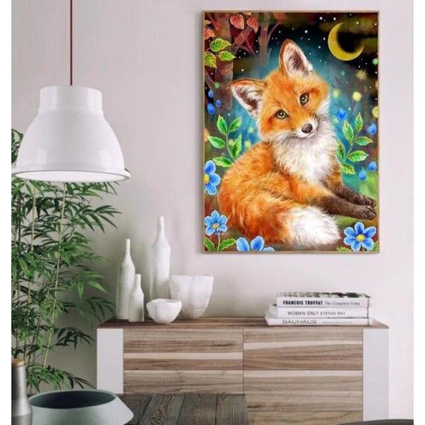 Animal Fox 5D diamond painting (30*40 cm)