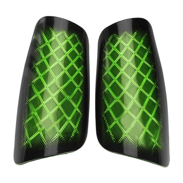 Fotboll Benskydd Leg Protector Par Grön