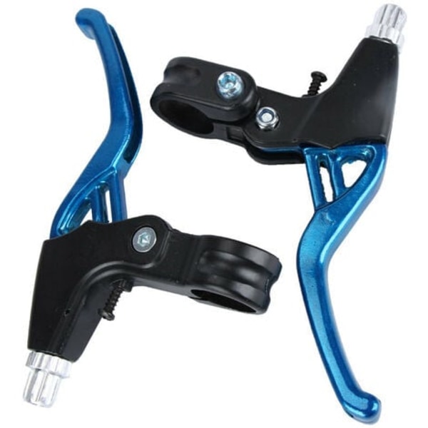 Par sykkelbremsespaker Bremsehåndtak i aluminiumslegering Clutchspaker for terrengsykkel terrengsykkel (blå)