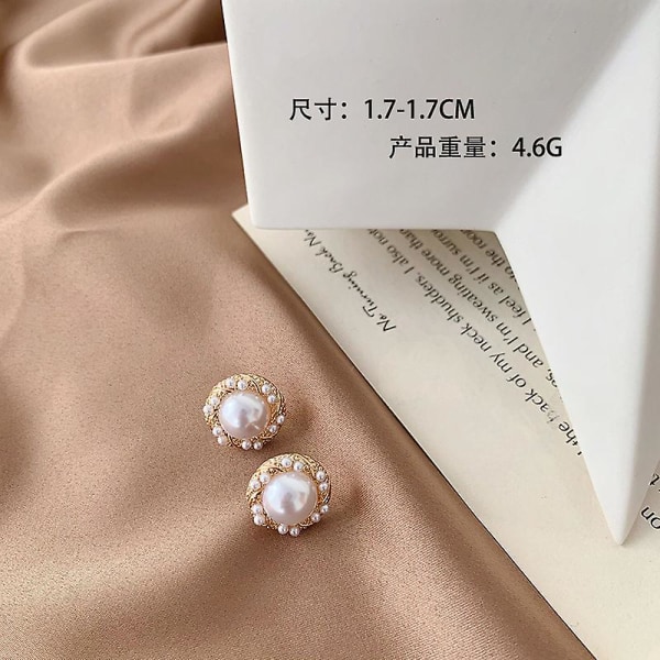 Ørering Pearl Geometry Stud piger&#39; Modesmykker Ac3576 A63
