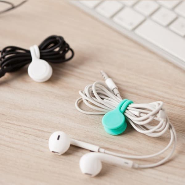 Multifunktionel Magnet Øretelefon Kabeloprulning Kabelholder Organizer Klips Kabelklips