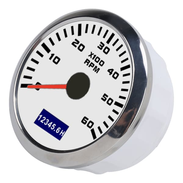 85mm Bil Tacho Meter Lavt Strømforbruk Rød Pointer Universal for Biler Båter 9‑32V DC