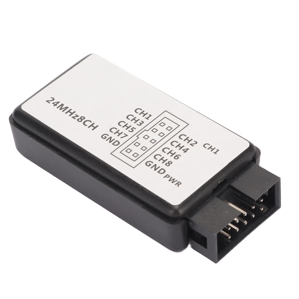 8-kanals USB-logikanalysator 24MHz 5V med bufferunderstøttelse