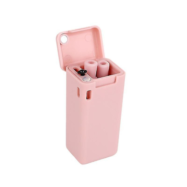 Uudelleen käytettävät pillit Teleskooppiset metalliset matkapillit Pink