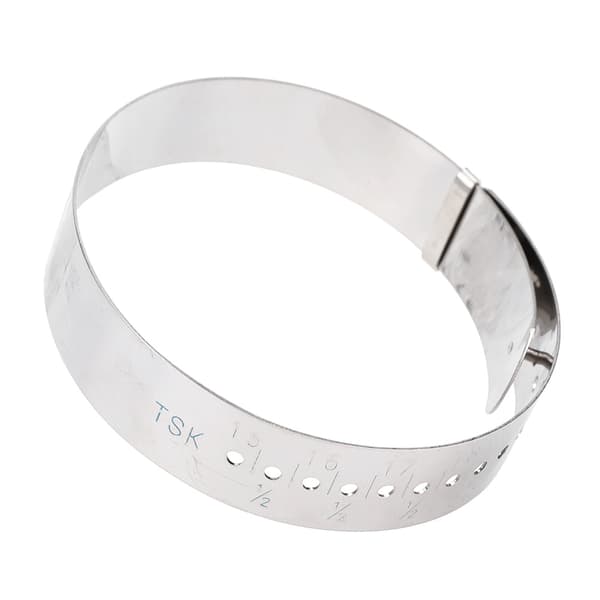 Armbåndsmåler Håndledd Justerbart Størrelsesverktøy 15~23cm Ringjusterer Rustfritt Stål