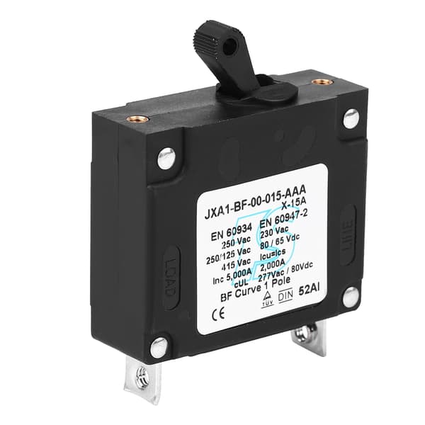 Holdbar DC AC Manuel ON Off Toggle Reset Switch Sikkerhedsafbryder 15A