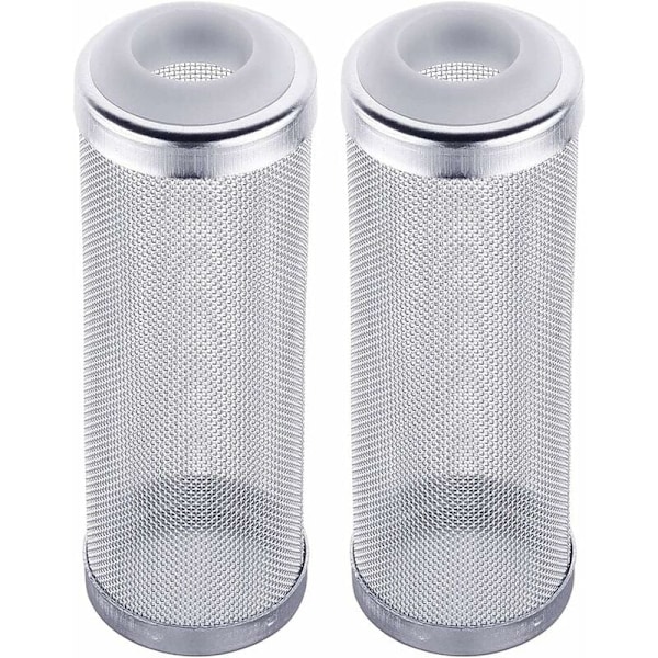 Akvarium Filter Guard Mesh Filter Guard Fisk Sikkerhetsbeskyttelse Reker Mesh Net Rustfritt stål Filter Guard Forhindre innånding av fisk og reker 2stk,