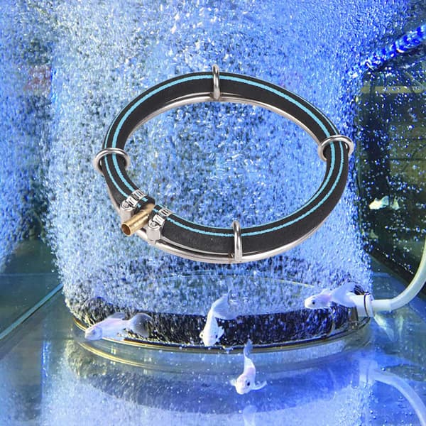 15cm Akvarium Rund Luftbubbel Diffuser Ring Fiskdamm Syresättning Bubblare
