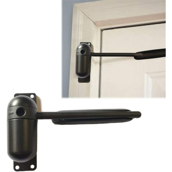 Mini Black Home Light Track Door Closer Mini-ovi ja näytön ovensuljin pinta-asennus itsesäätyvä jousi ovensuljin,