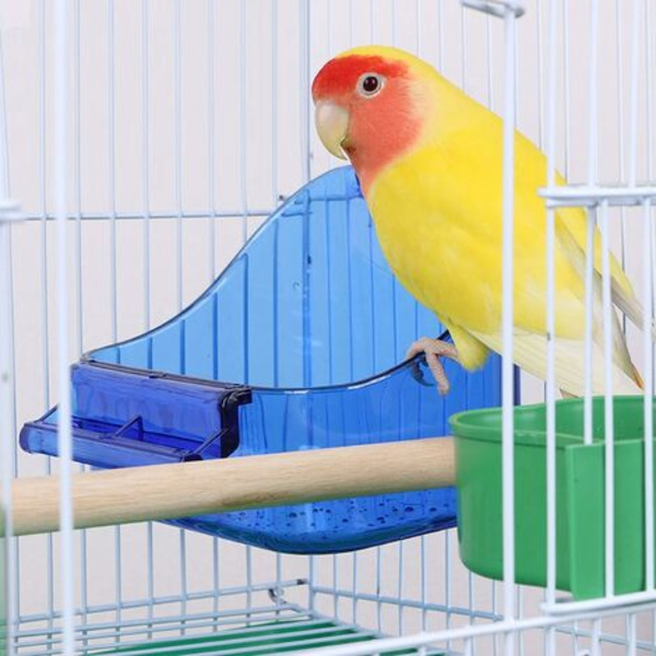 Riippuva lintukylpy, suihkuhäkin puhdistus lintukylpyhäkkiin Bird Bath Box Lintukylpy Papukaija lintulaatikko kylpylaatikko pienille bi-biisille