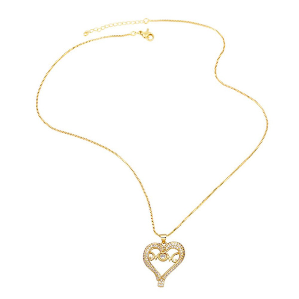 Halskæde gave til mor Zircon Heart Stud Fashion smykker Ac8261 B