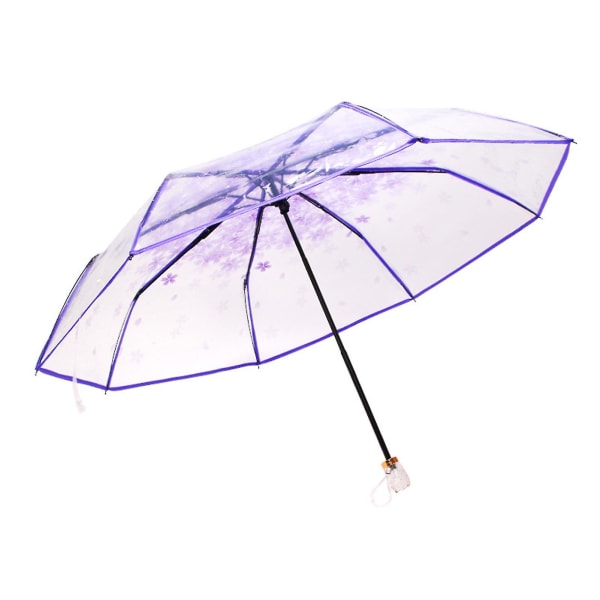 Läpinäkyvä ulkona taitettava sateenvarjo