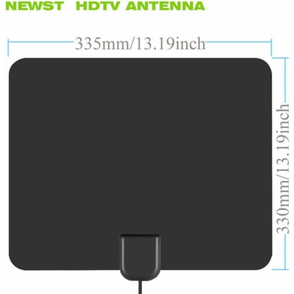 Ny stil D Stor panel Digital TV Inomhus HD Antenn Super Signal