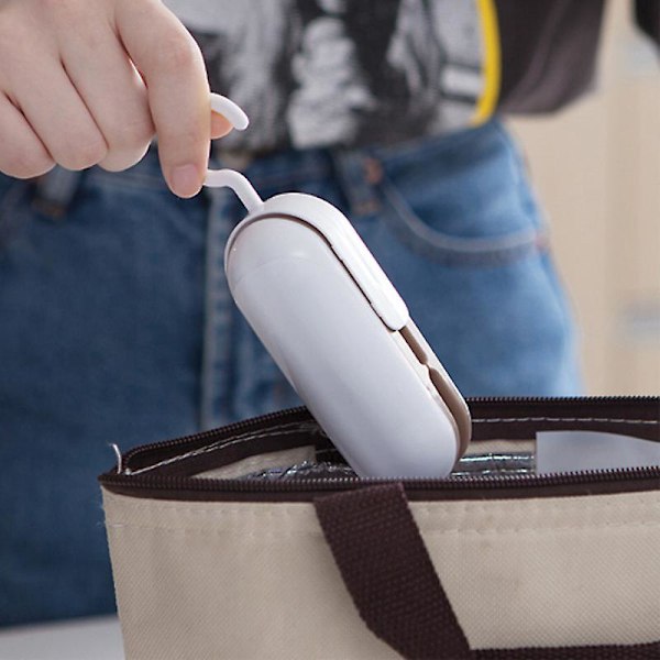 liten bärbar miniförseglingsmaskin, påsförseglingsmaskin Gray