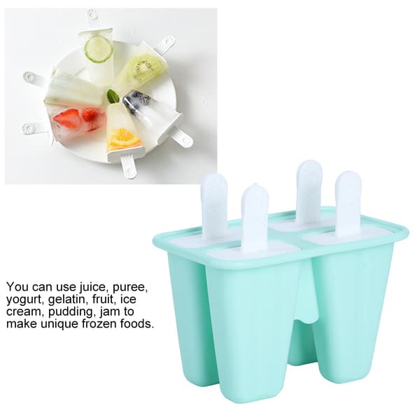 Sommer Grøn Silikone Ismaskine Form DIY 4 Gitre