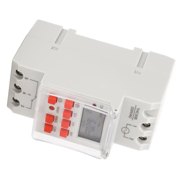 Digital Timer Switch 1 Sekund Timing 168 Timer 20 Til Fra LCD Display Programmerbar AC 220 240V